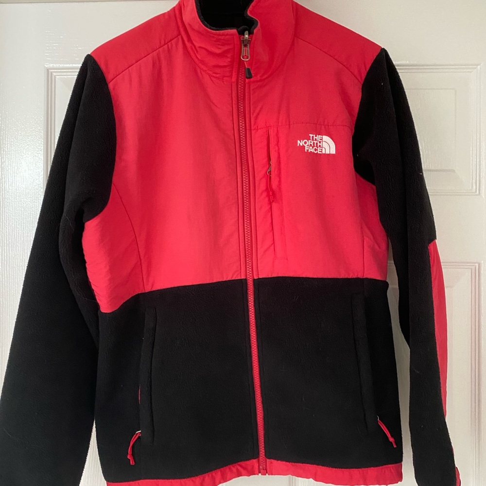 Pink and Black North Face